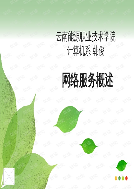 网络服务概述培训.pptx